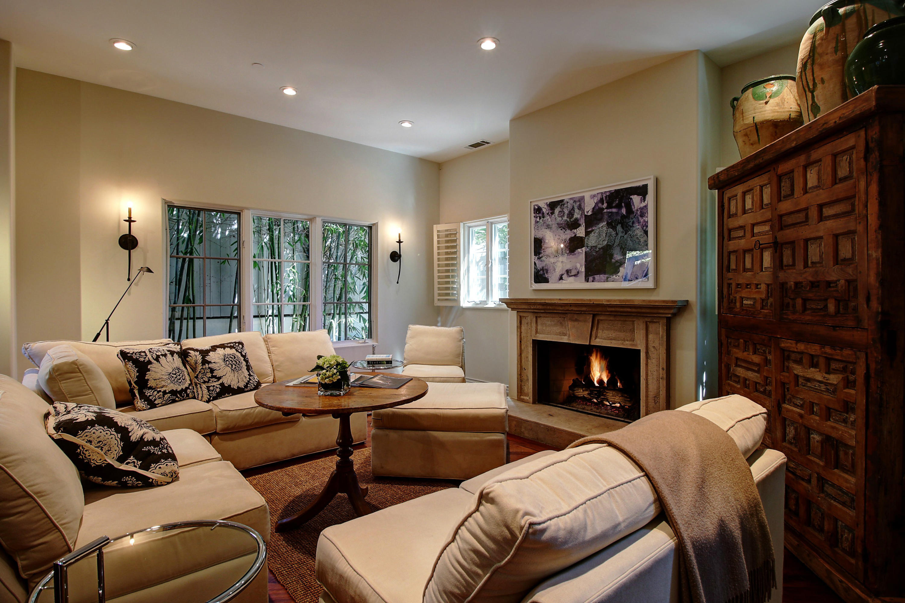 71 Olive Mill Road Montecito, CA 93108 - Photo 3 of 22 a living room with furniture and a fireplace