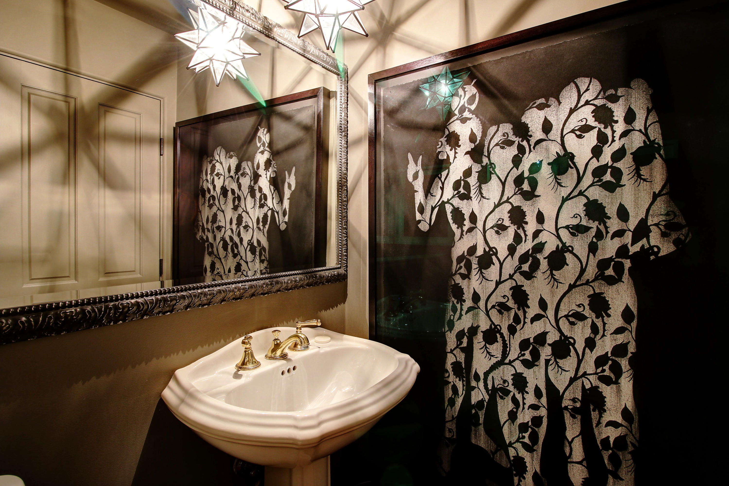 71 Olive Mill Road Montecito, CA 93108 - Photo 8 of 22 a bathroom with a sink and a mirror