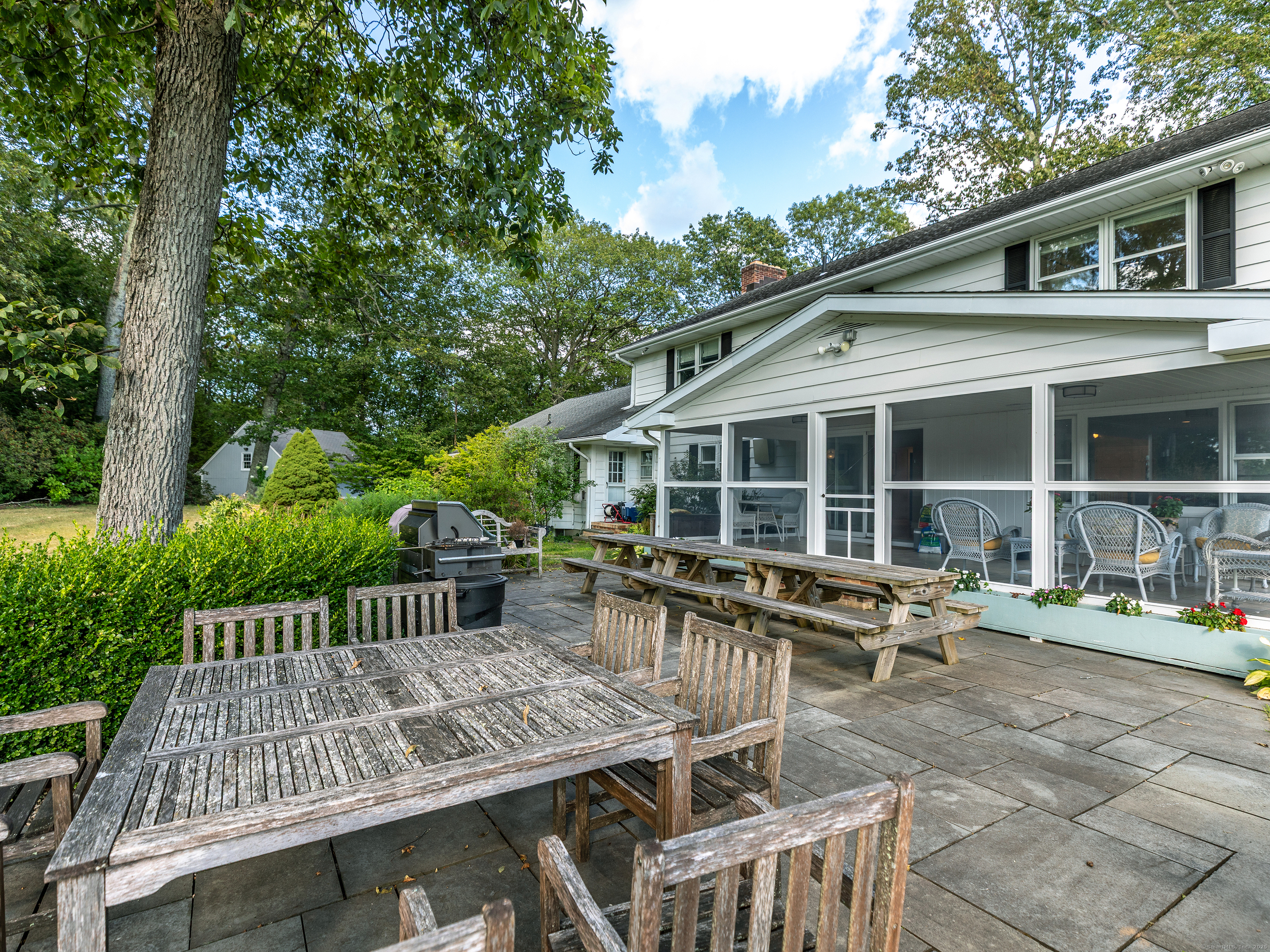 31 Hickory Lane Roxbury, CT 06783 - Photo 31 of 37 a view of a chair and tables in the balcony