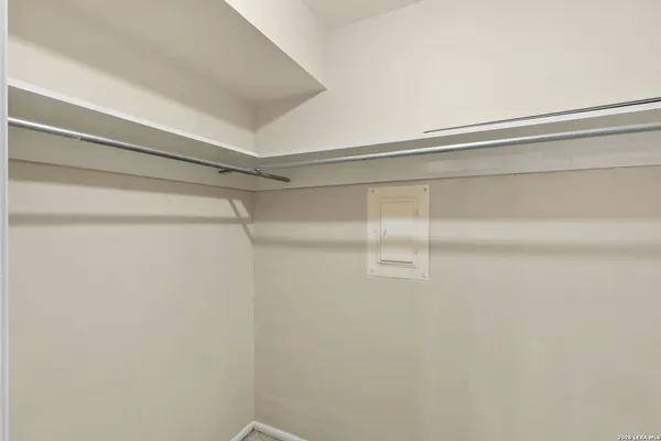 a close view of closet