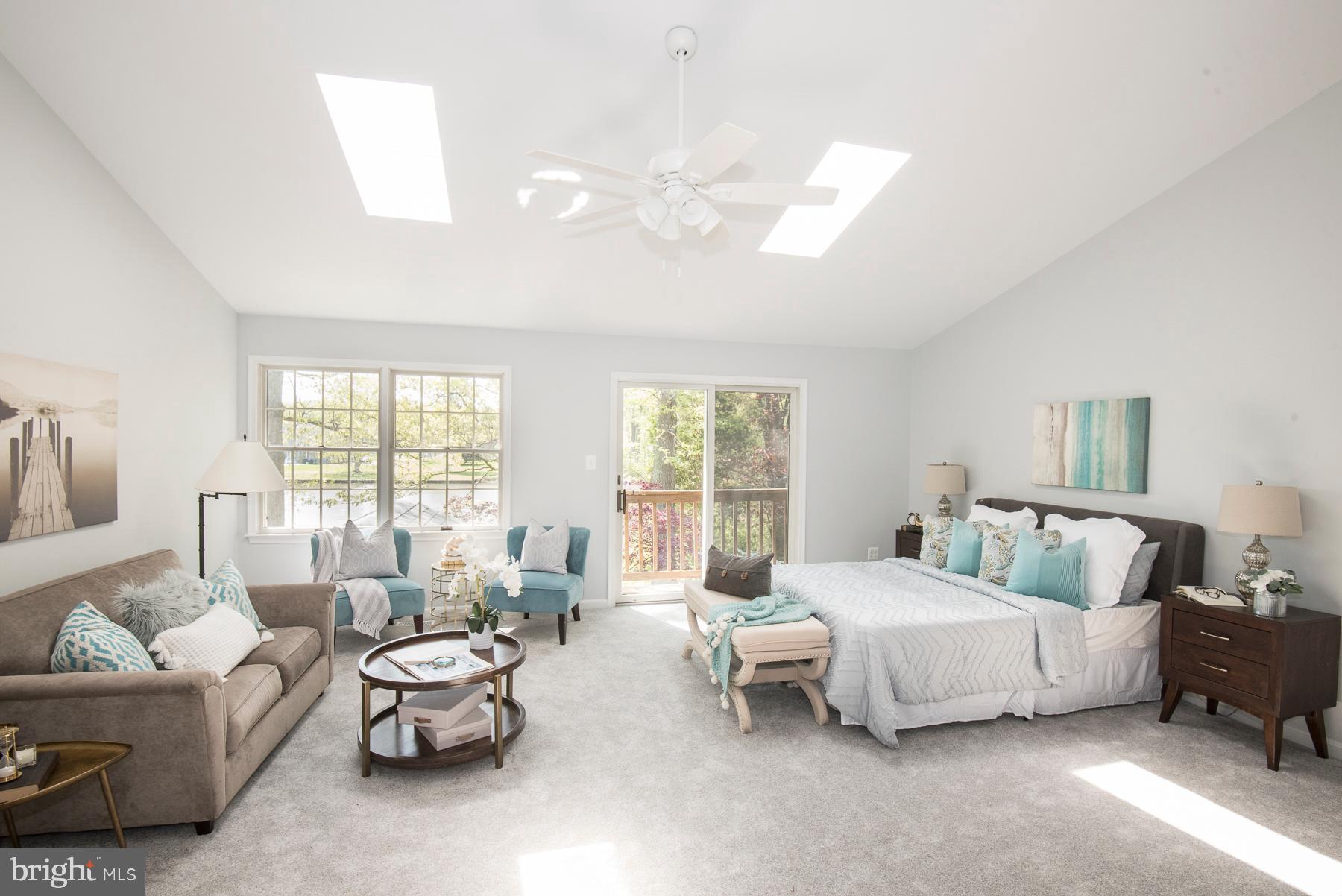 5627 Gunner Run Road Churchton, MD 20733 - Photo 39 of 81 Primary bedroom is huge w/ slider to private deck