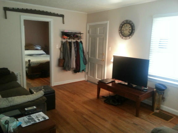 2753 Camp Carysbrook Road Riner, VA 24149 - Photo 7 of 19 a living room with furniture and a flat screen tv