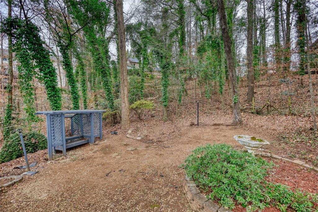 4205 Aberdeen Pass Roswell, GA 30075 - Photo 47 of 53 a view of a backyard with trees