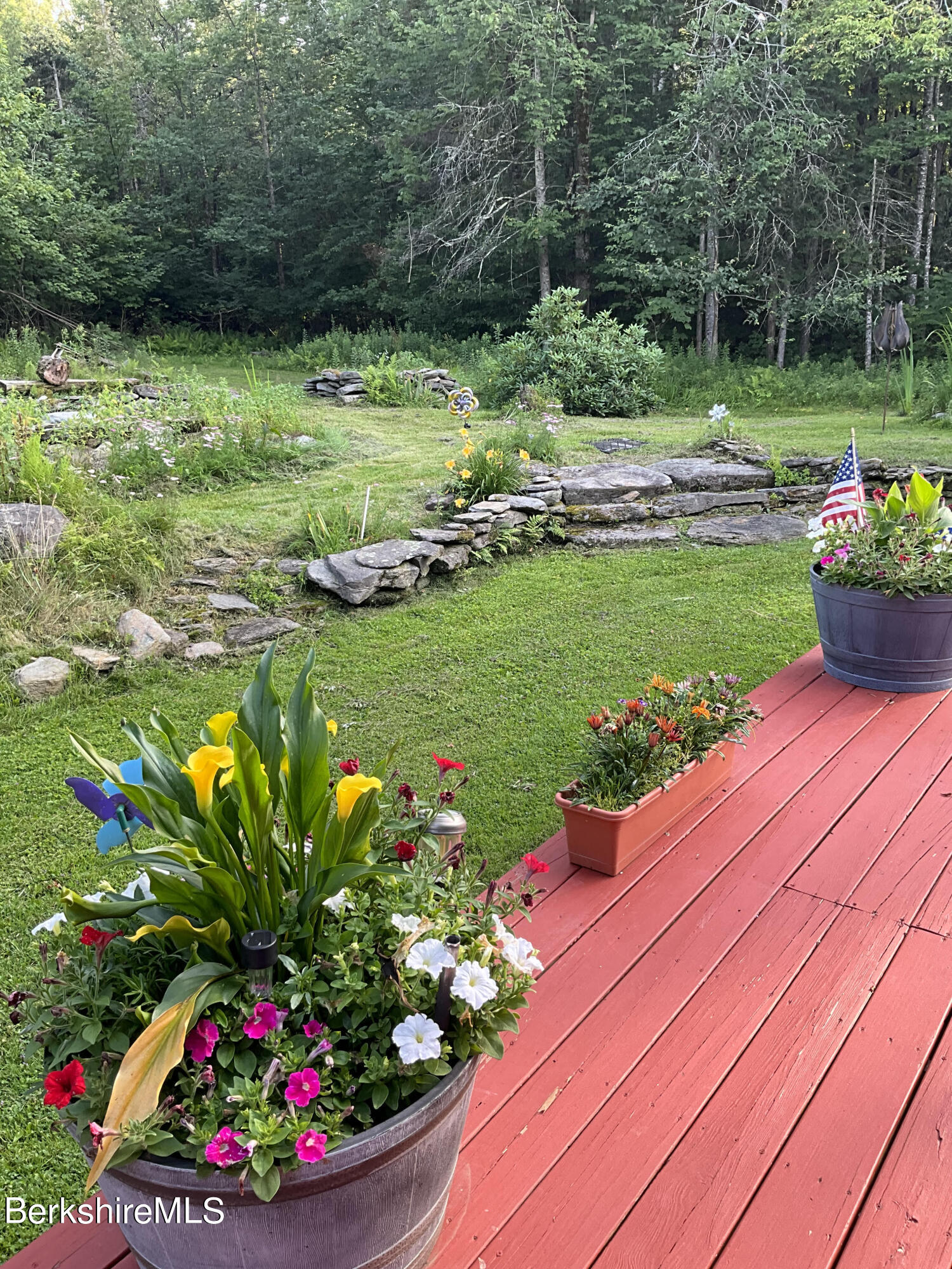 565 New State Road Savoy, MA 01256 - Photo 8 of 24 a view of a garden with a lot of flower plants