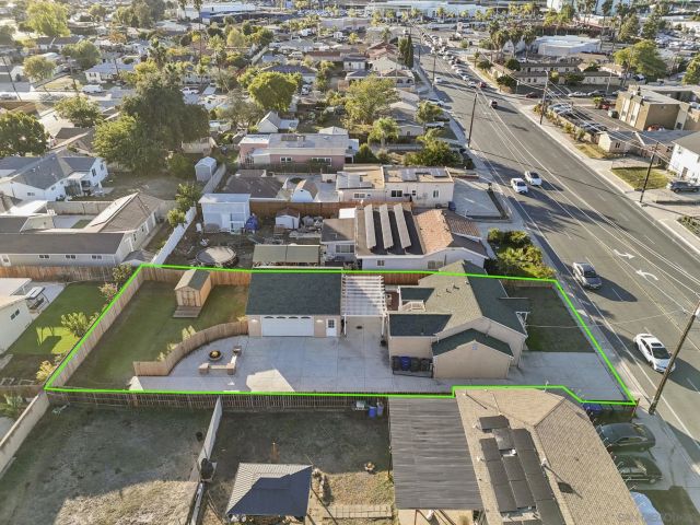 an aerial view of a city