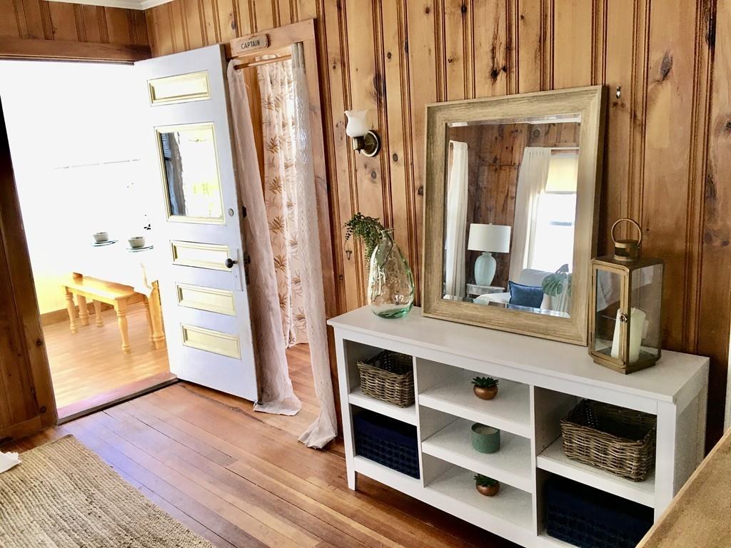 5 Barnacle Road Wareham, MA 02571 - Photo 9 of 28 a bathroom with a sink a mirror and a shower