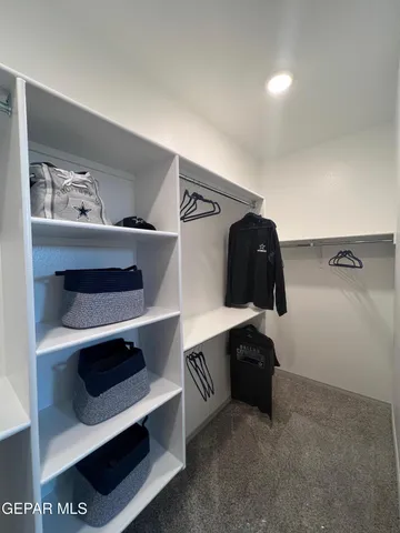 a view of walk in closet