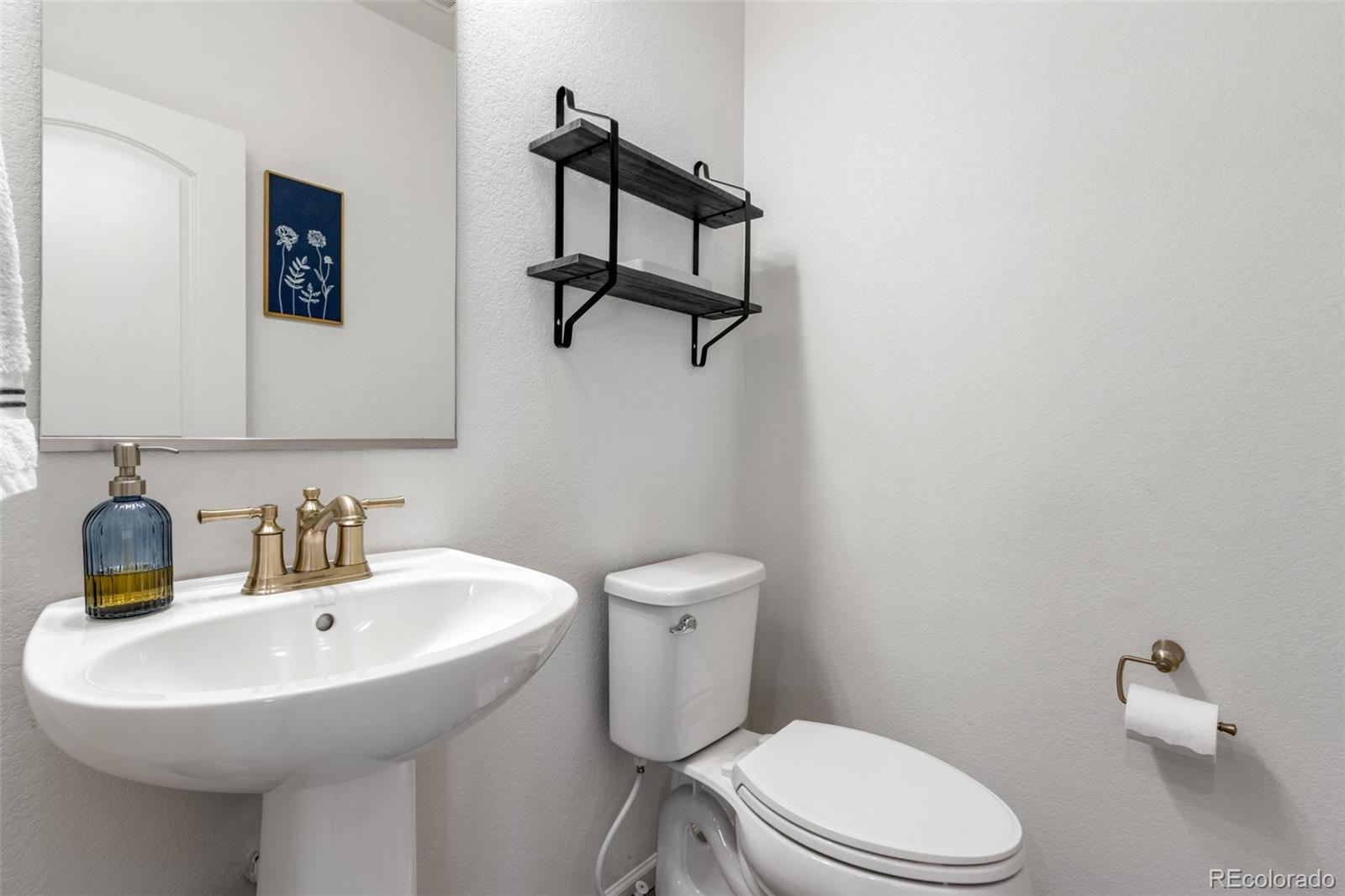 306 Rodden Drive Erie, CO 80516 - Photo 27 of 49 a bathroom with a sink a mirror and a toilet