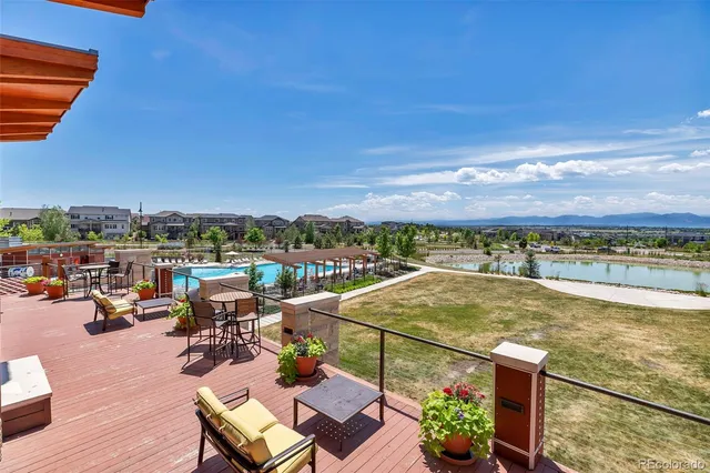 a city view with tall buildings