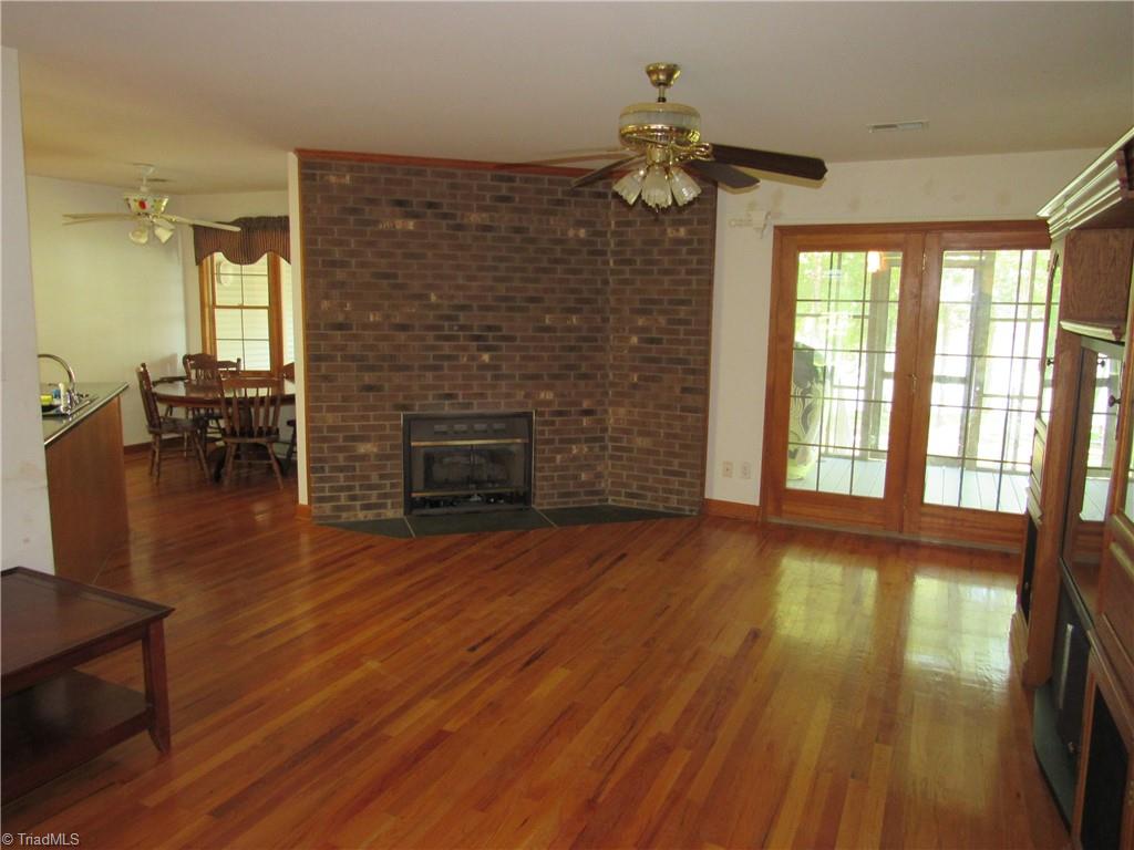 180 Roehm Landing Denton, NC 27239 - Photo 24 of 35 Living Room is enormous and the hardwoods are in all the rooms. (except bathrooms)