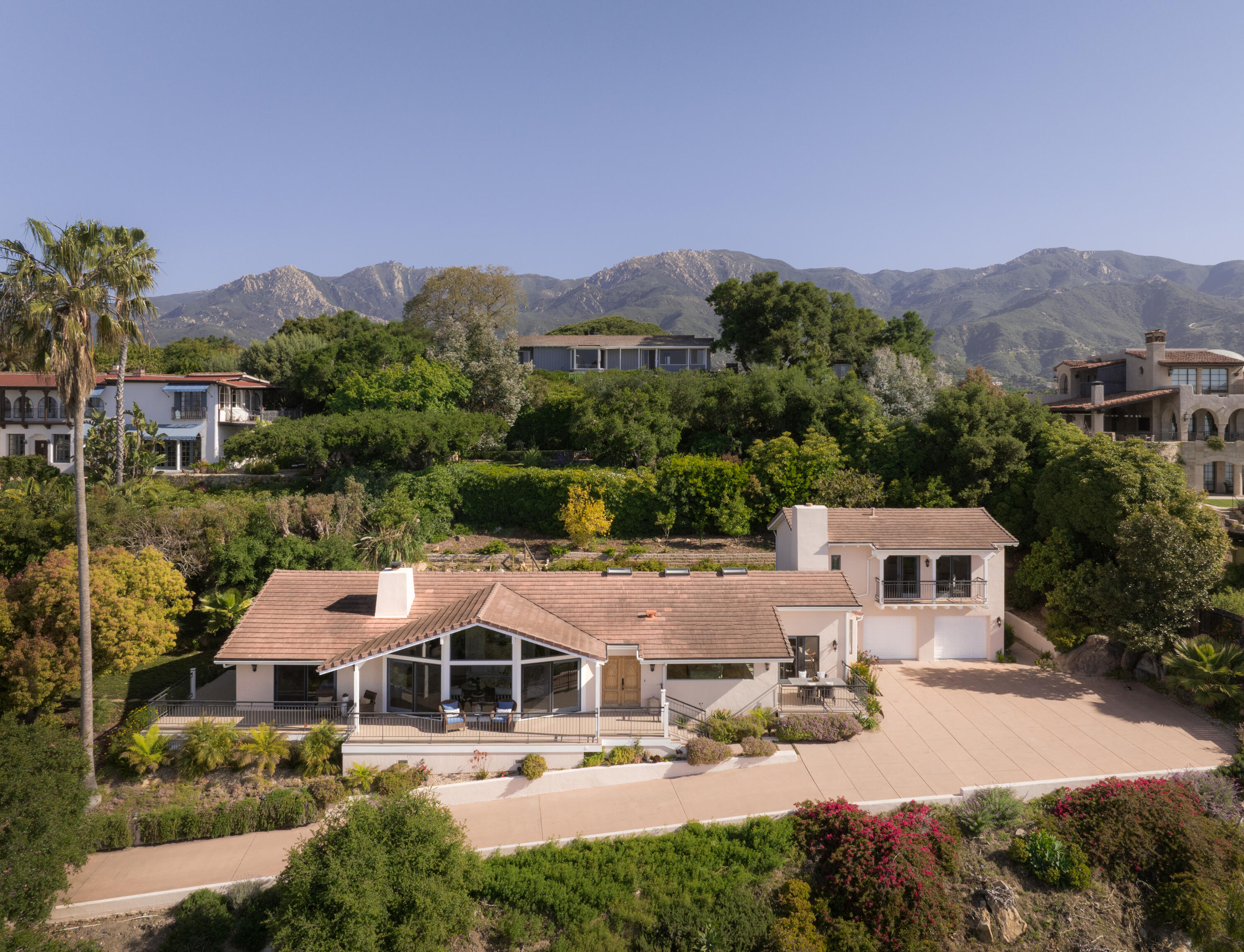 1568 Franceschi Road Santa Barbara, CA 93103 - Photo 2 of 17 an aerial view of residential houses and outdoor space