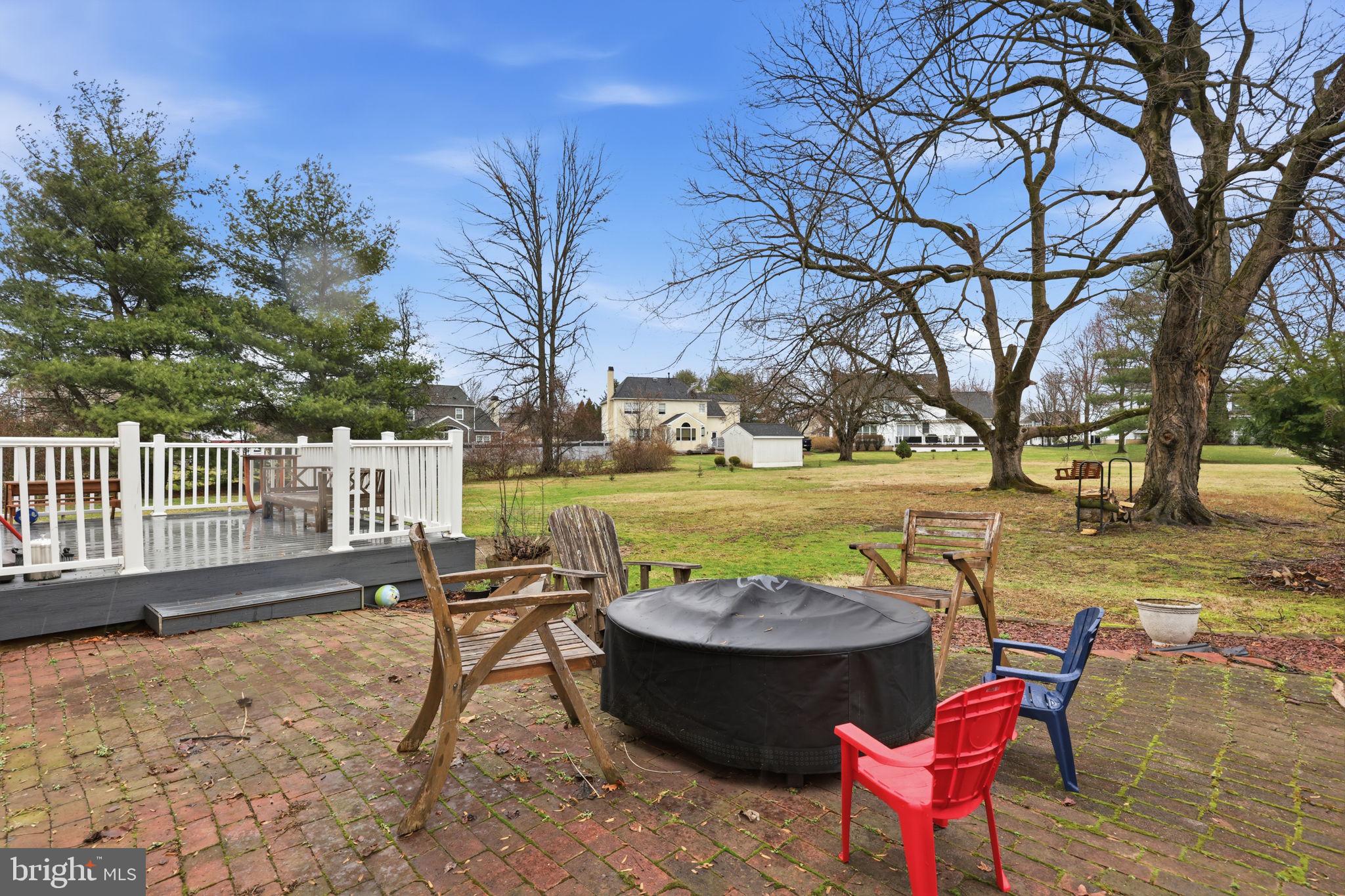 2293 Meetinghouse Road Jamison, PA 18929 - Photo 8 of 47 a view of a backyard with sitting area