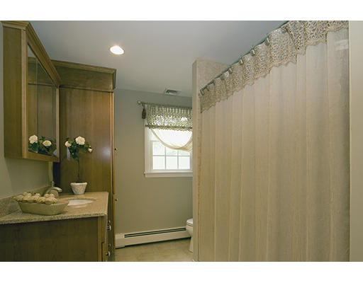 26 Tomahawk Road Arlington, MA 02474 - Photo 23 of 30 a bathroom with a sink a mirror and a shower