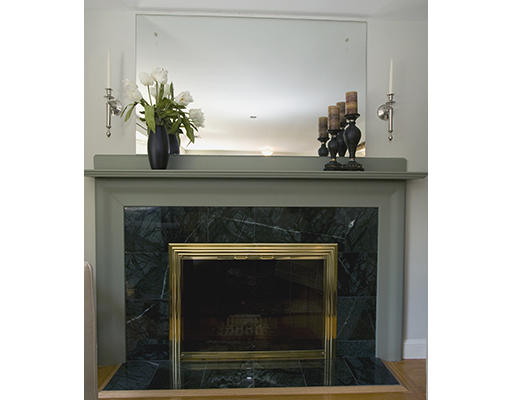 26 Tomahawk Road Arlington, MA 02474 - Photo 6 of 30 a living room with a fireplace and potted plant