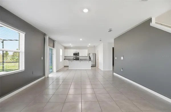 a view of a livingroom with a window