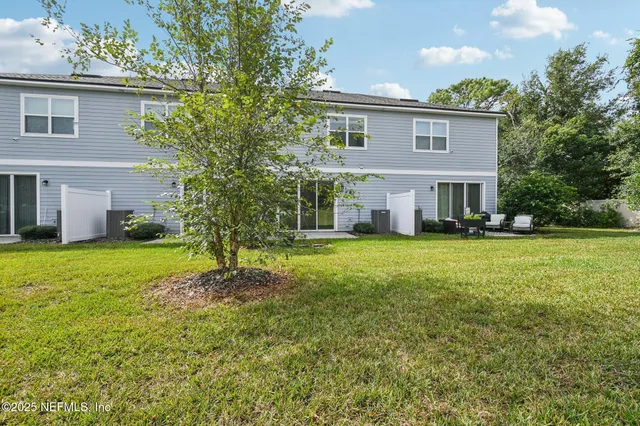 a house view with a garden space