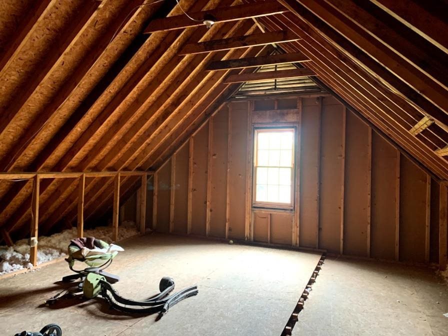 2021 Hamrick Drive Raleigh, NC 27615 - Photo 12 of 13 Huge walk up attic with lots of natural light for all your storage needs. Walk-up Attic
