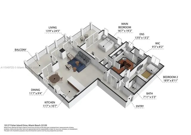 $15,000 | 19127 Fisher Island Drive, Unit 19127, Miami Beach, FL 33109