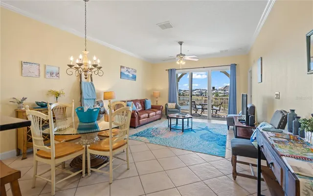 a living room with lots of furniture
