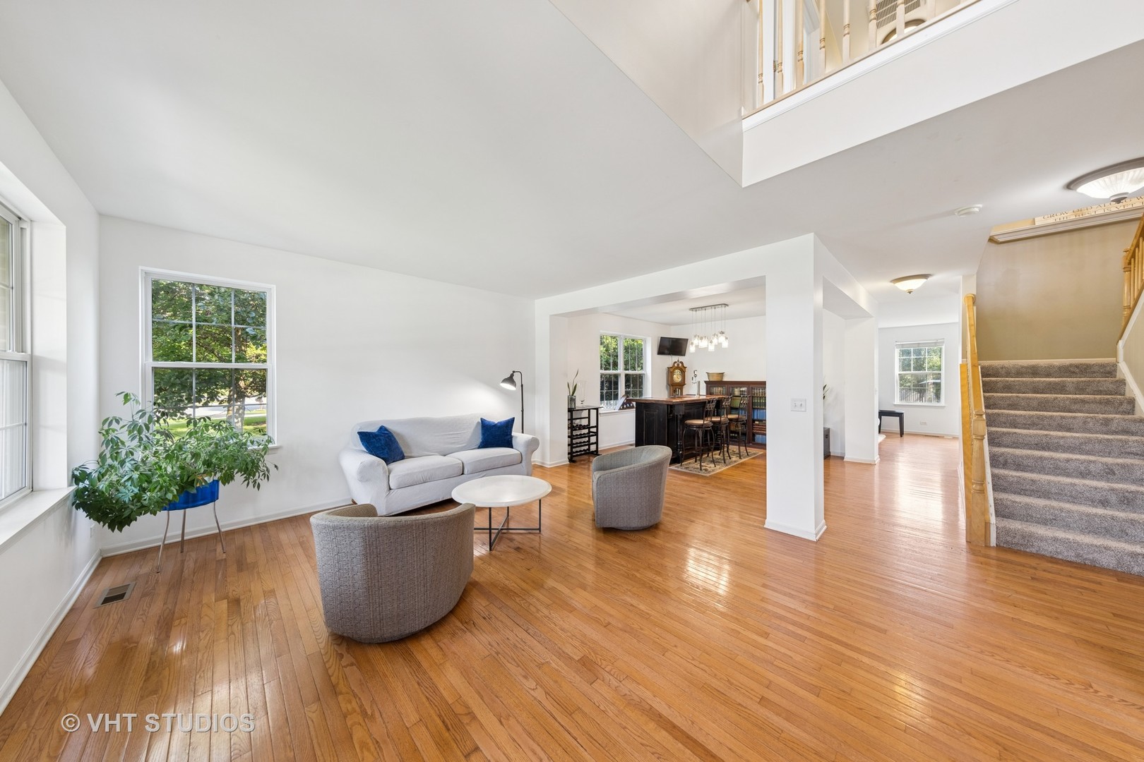 13733 Meadow Lane Plainfield, IL 60544 - Photo 8 of 39 a living room with furniture and a potted plant