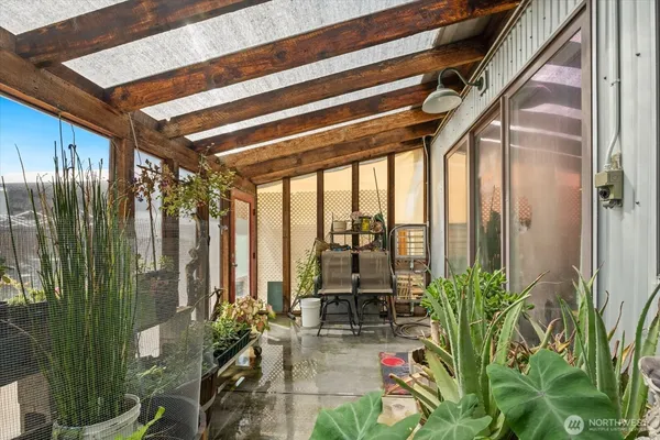 a living room filled with furniture