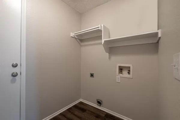 a view of a garage
