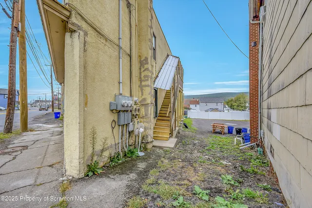 a view of front door of house