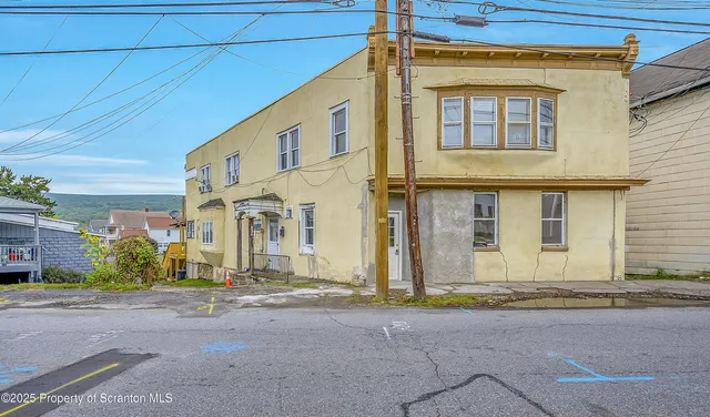 a front view of a house