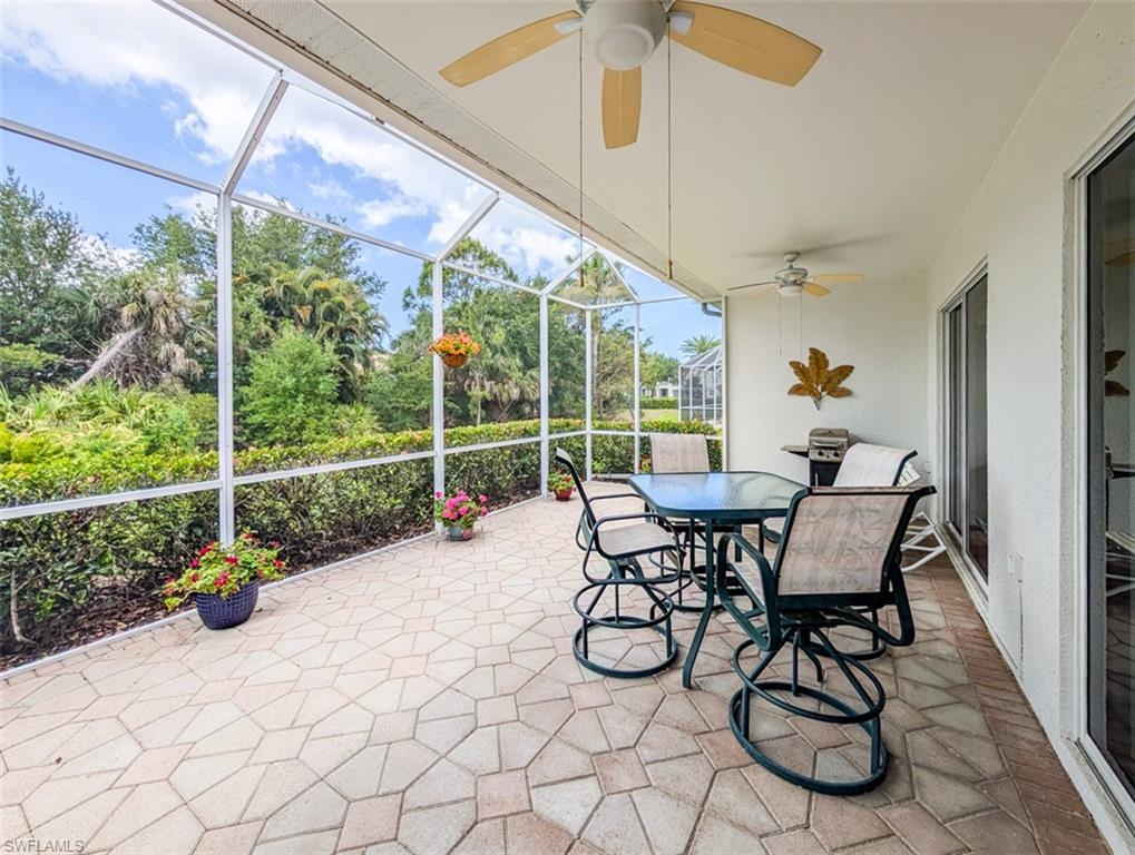 917 Fairhaven Court, Unit 29 Naples, FL 34104 - Photo 20 of 40 a view of a porch with furniture and garden