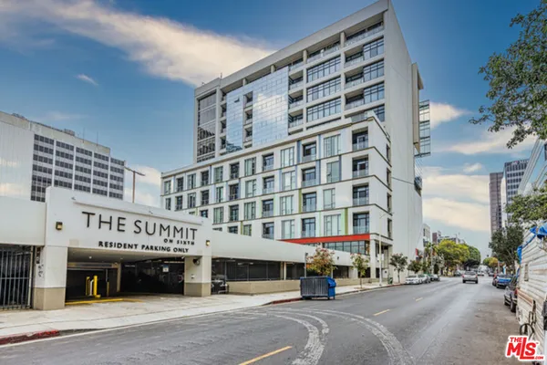 a front view of a building with street