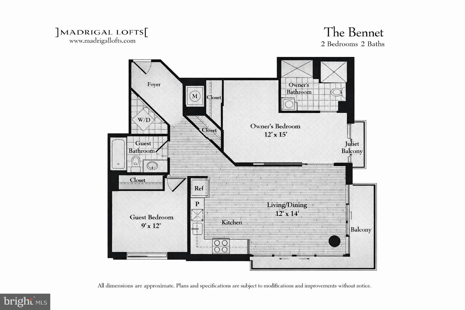 811 4th Street Northwest, Unit 404 Washington, DC 20001 - Photo 22 of 22 Unit 404 Floor plan