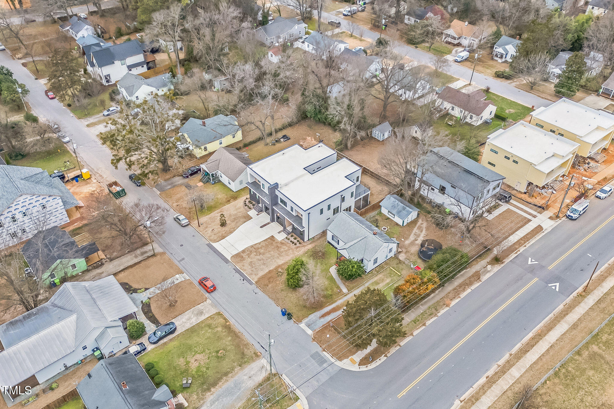 715 1/2 Van Buren Road Raleigh, NC 27604 - Photo 3 of 23 an aerial view of residential house with outdoor space