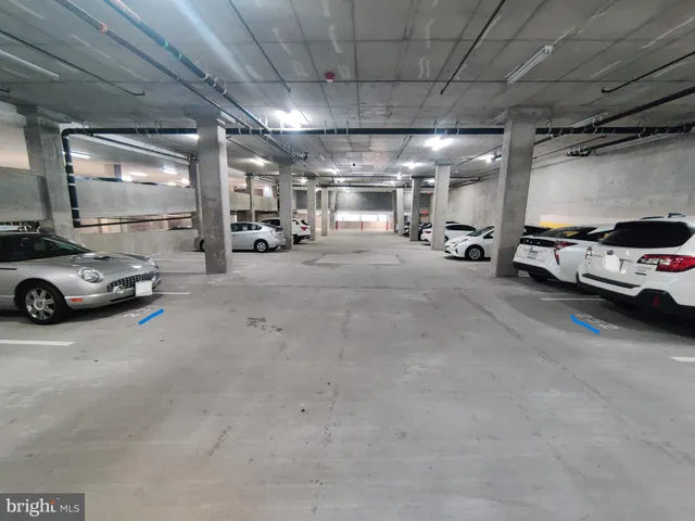 a view of a cars parking space