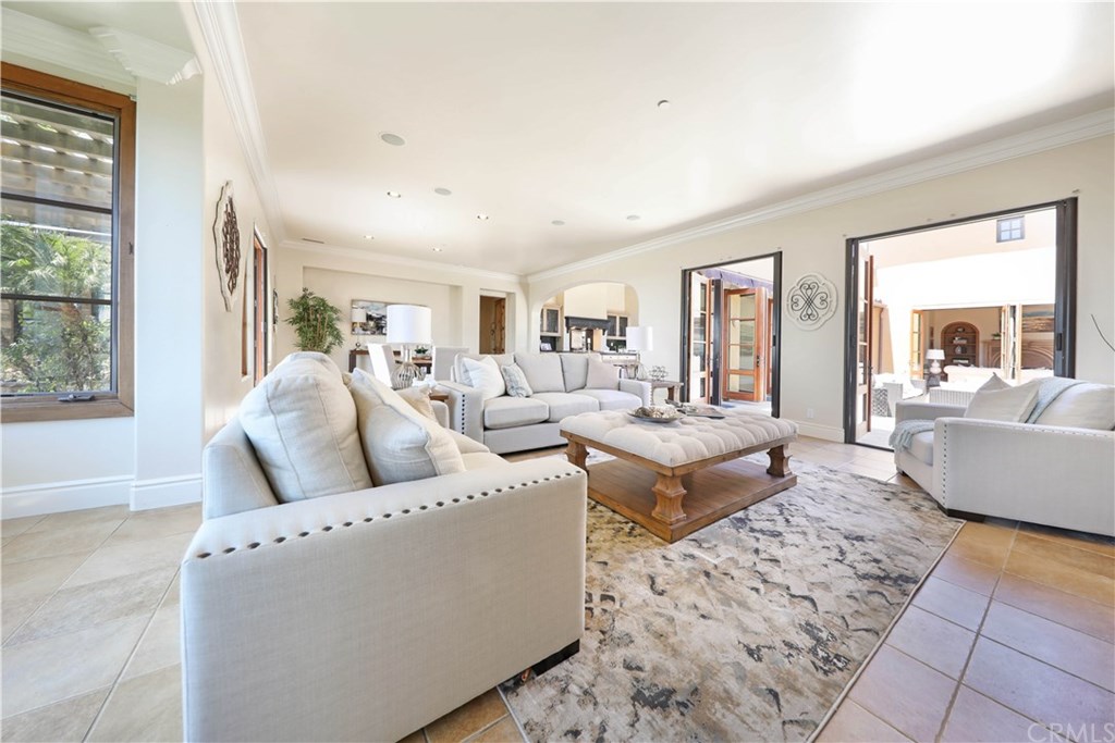 53 Overlook Drive Newport Coast, CA 92657 - Photo 8 of 28 Two Sets of French doors open to the patio/BBQ area extending your indoor/outdoor entertaining space.