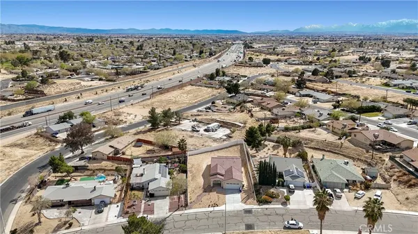 an aerial view of a city
