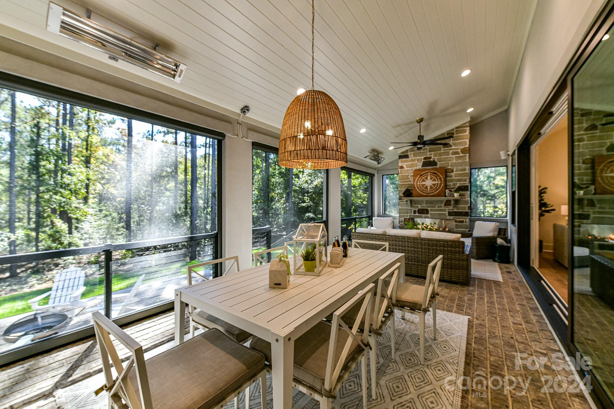 335 Bubbling Well Road Matthews, NC 28105 - Photo 47 of 48 a view of a dining room with furniture window and outside view