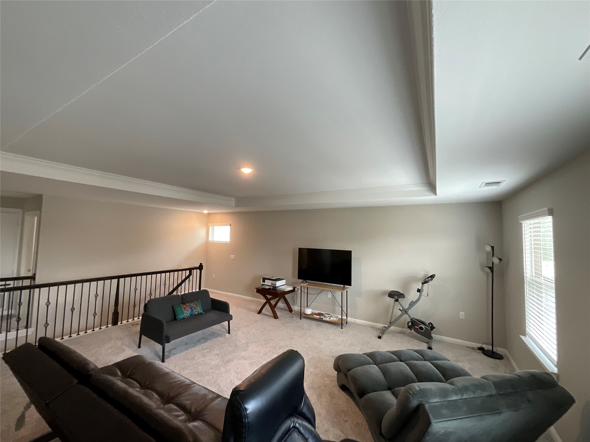 5425 Durango Pass Austin, TX 78724 - Photo 17 of 31 Living area with recessed lighting, and a tray ceiling