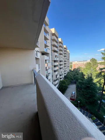 a view of balcony and mountain view