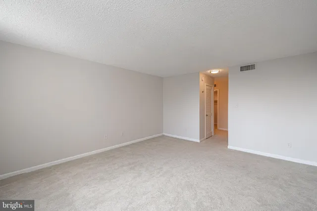 a view of a yard and fountain in front of it