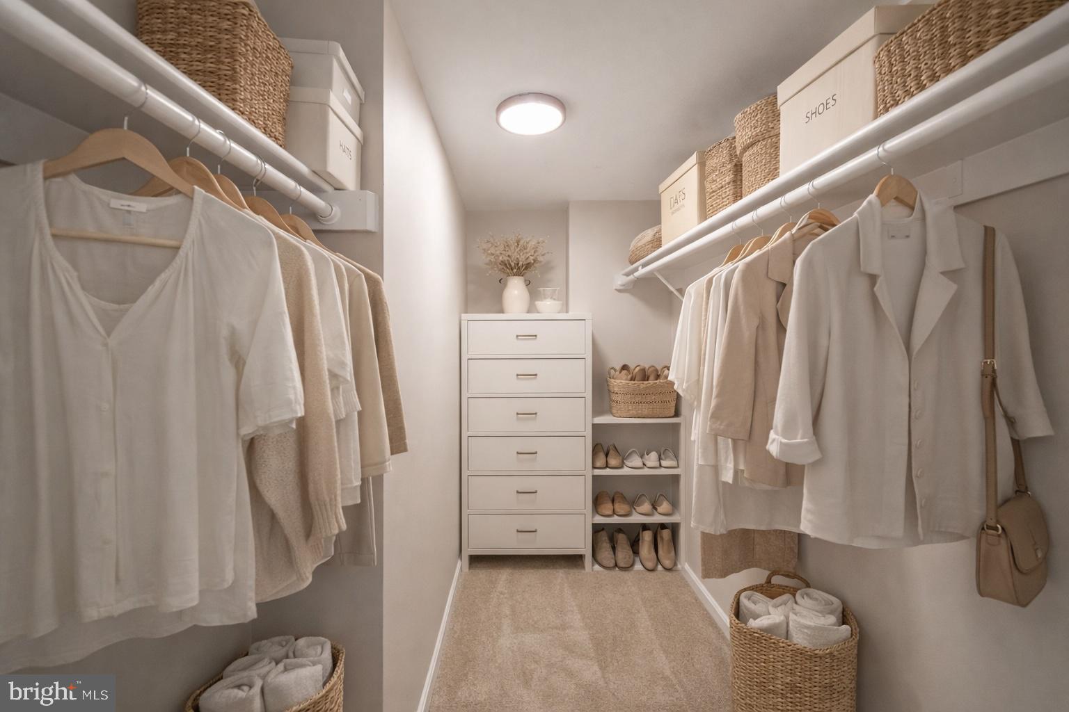1101 South Arlington Ridge Road, Unit 704 Arlington, VA 22202 - Photo 48 of 70 a view of walk in closet with clothes and shoes