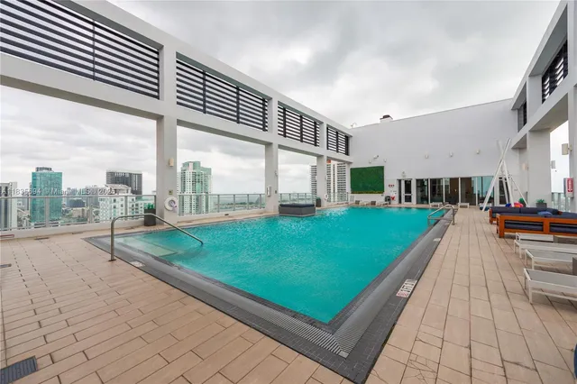 a view of outdoor space with seating