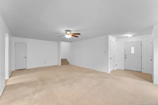 a view of an empty room