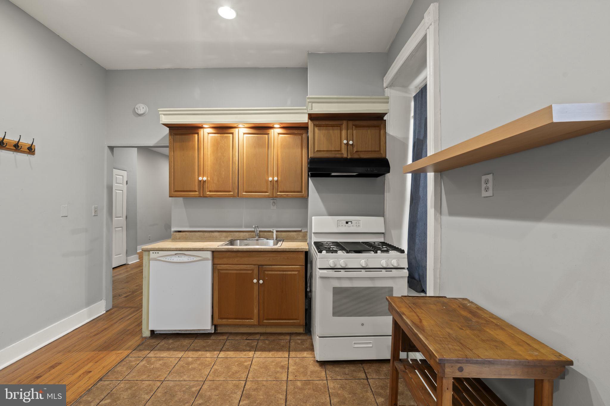 4630 Chester Avenue Philadelphia, PA 19143 - Photo 18 of 46 a kitchen with a stove and a refrigerator