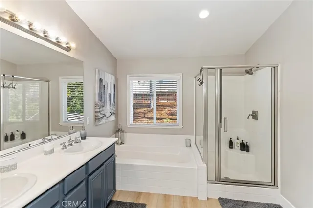 a view of a swimming pool with an outdoor seating