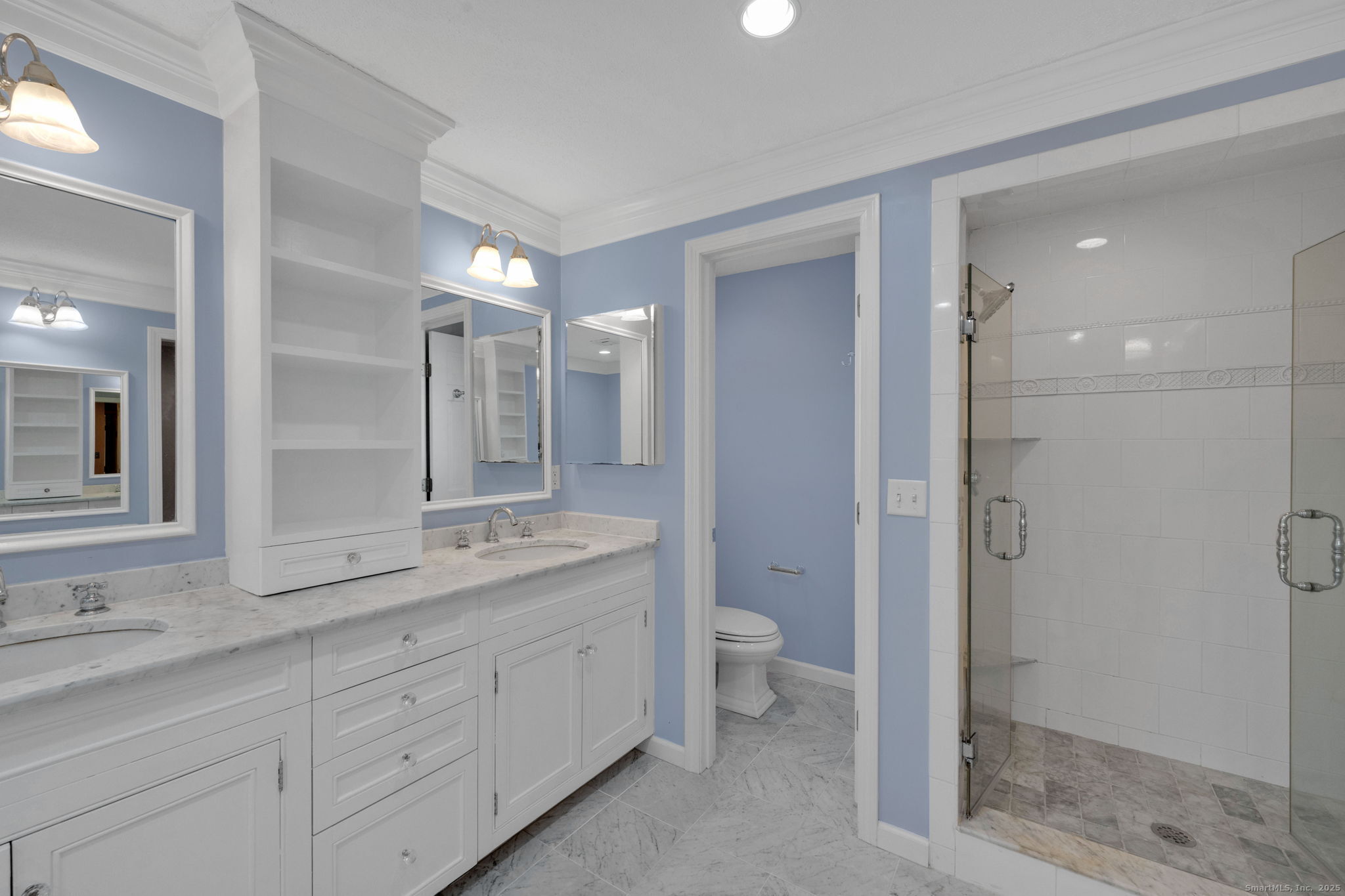 75 Arlen Way West Hartford, CT 06117 - Photo 25 of 39 a bathroom with a granite countertop sink mirror and double