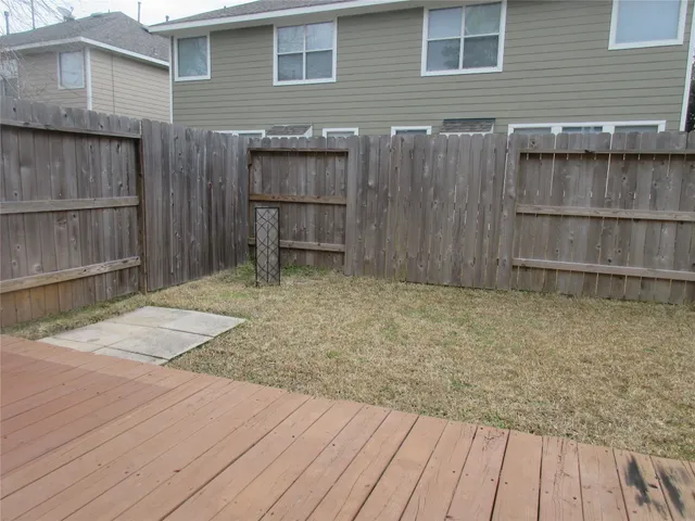 a backyard of a house