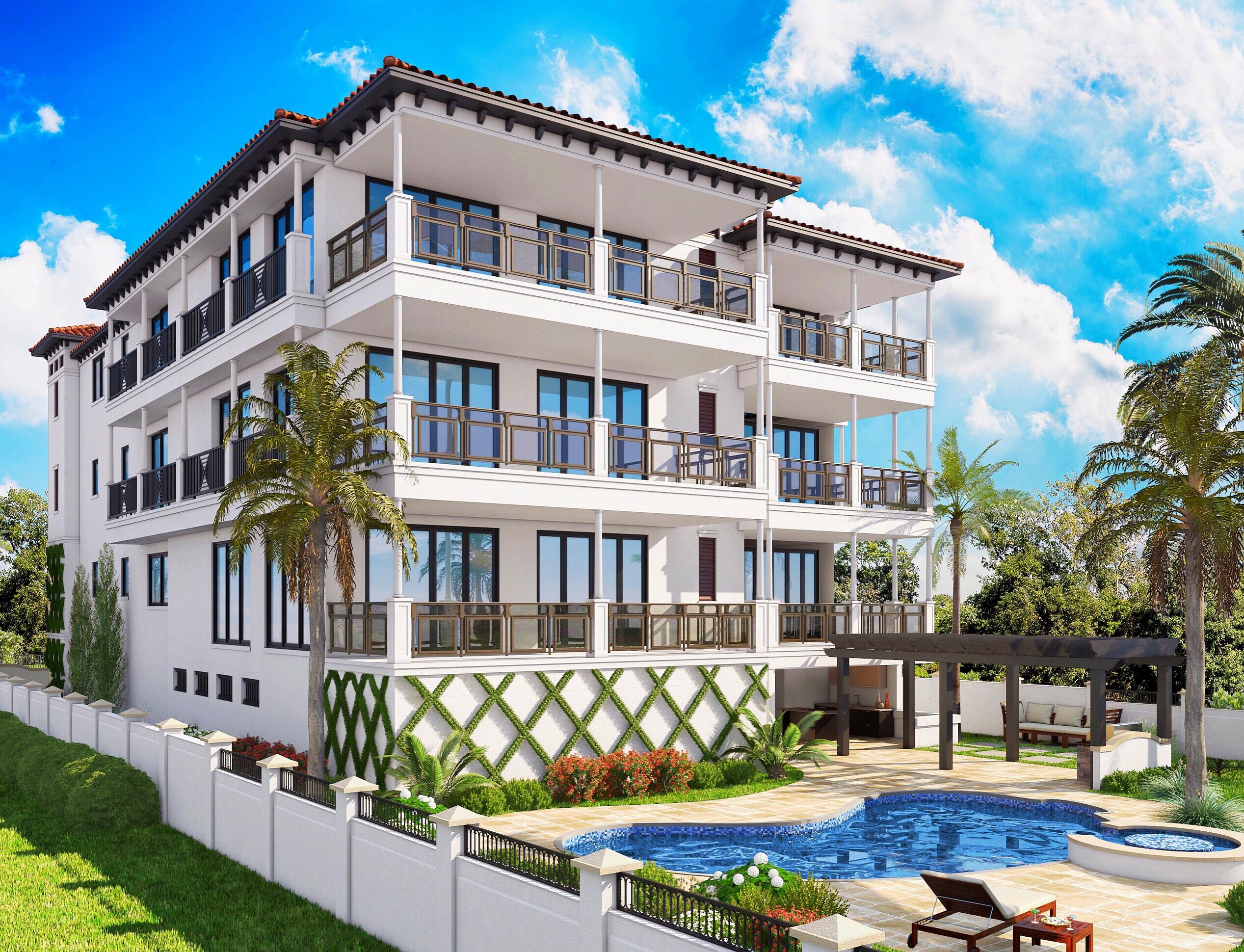 224 Inlet Way, Unit 2A Palm Beach Shores, FL 33404 - Photo 5 of 5 Rearrendering