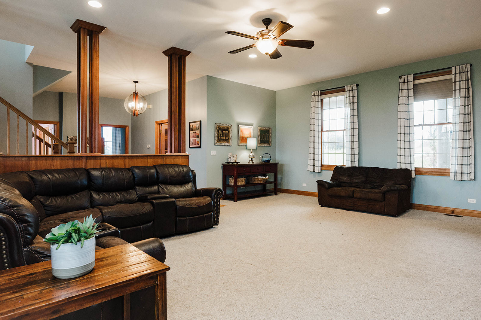 9S151 Granart Road Plano, IL 60545 - Photo 15 of 48 a living room with furniture a chandelier and a window