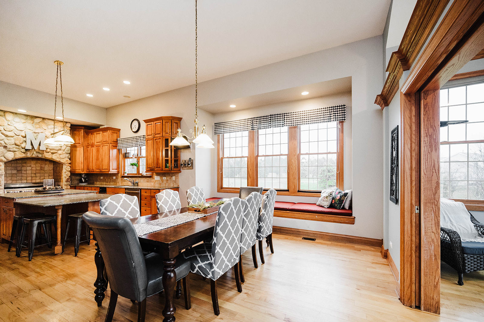 9S151 Granart Road Plano, IL 60545 - Photo 6 of 48 a view of a dining room with furniture window and outside view