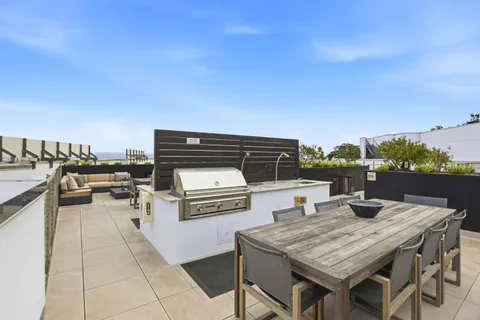 a terrace view with sitting space